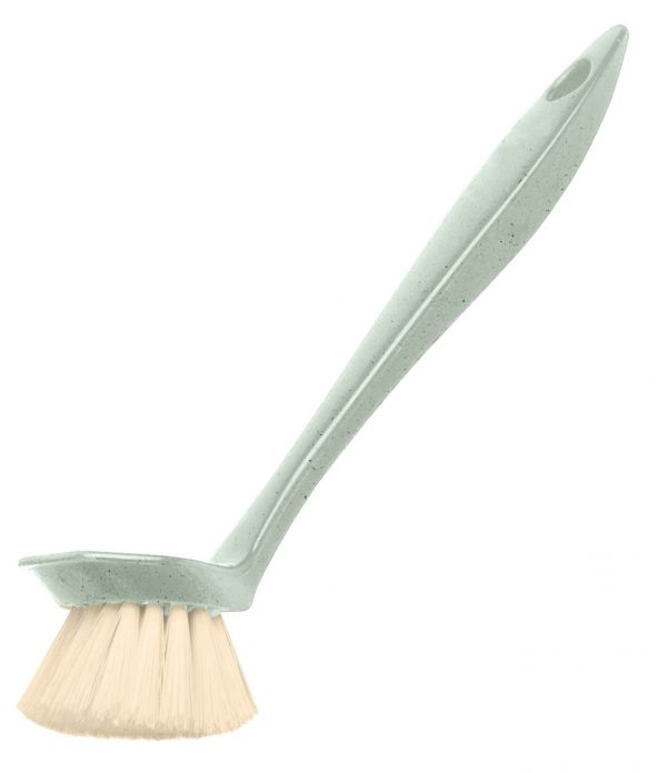 Brush for dishes "Greenland" with a straight handle (green flack) 221223618/04